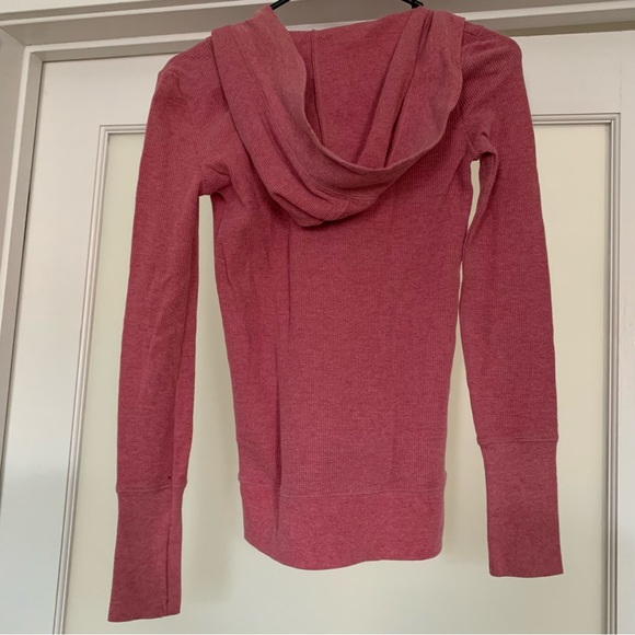 AMERICAN EAGLE Pink Knit Sweater Hoodie/Sweatshirt-Size Small - Picture 6 of 11